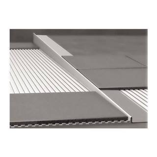 POWERY Nerezová lišta pre vyspádovanie podlahy,  hrúbka 12 mm,  dĺžka 1000 mm,  pravá značky POWERY
