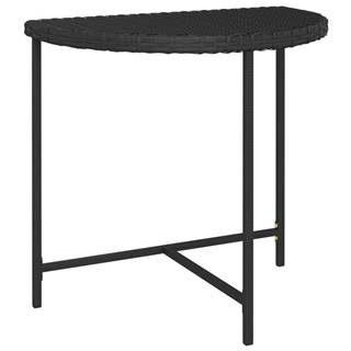 Vidaxl  Záhradný stôl čierny 80x50x75 cm polyratan značky Vidaxl