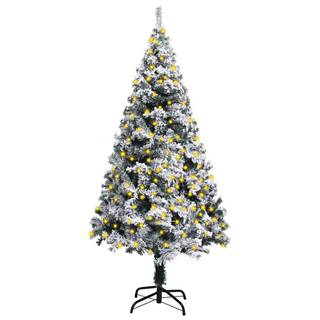 Vidaxl  Zasnežený umelý vianočný stromček s LED zelený 120 cm značky Vidaxl