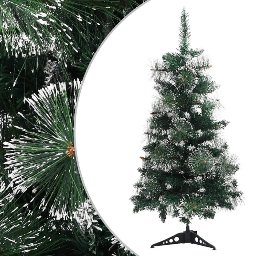 Vidaxl  Umelý vianočný stromček s podstavcom zeleno-biely 90 cm PVC značky Vidaxl