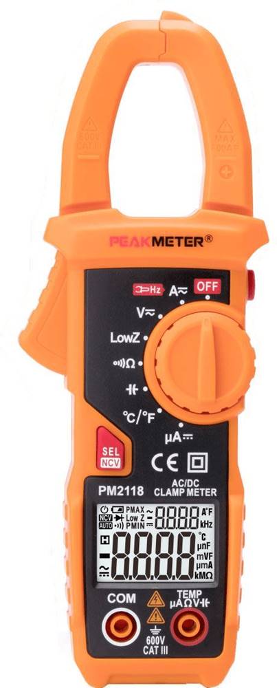 HADEX  Multimeter PeakMeter PM2118 kliešťový AC/DC značky HADEX