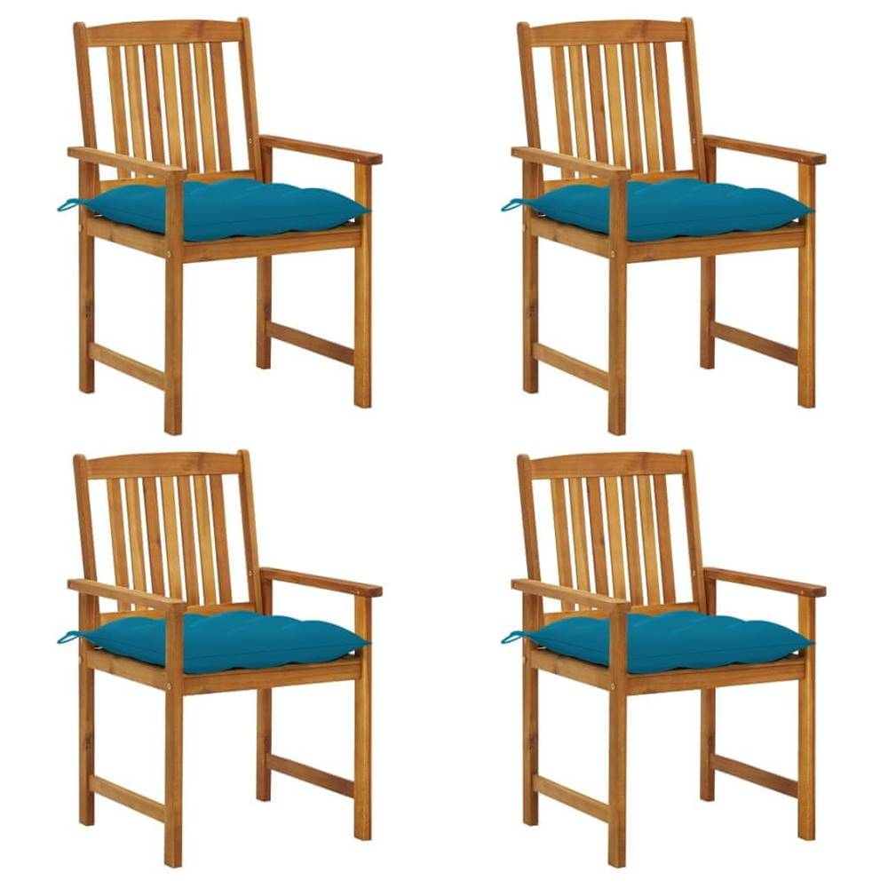Petromila   Záhradné stoličky s podložkami 4 ks,  akáciový masív značky Petromila