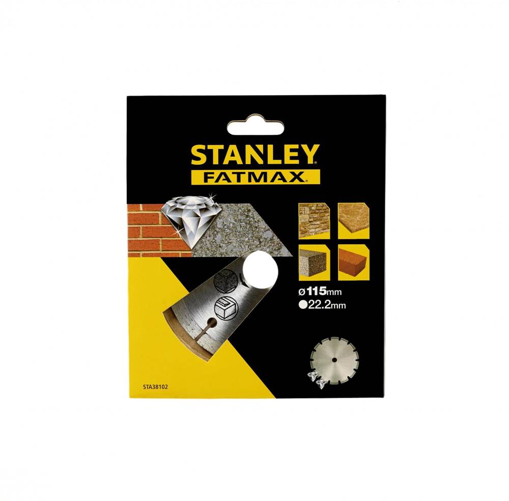 Stanley  Diamantový kotúč segmentový na betón/tehly 115 × 22, 2 mm (STA38102-XJ) značky Stanley