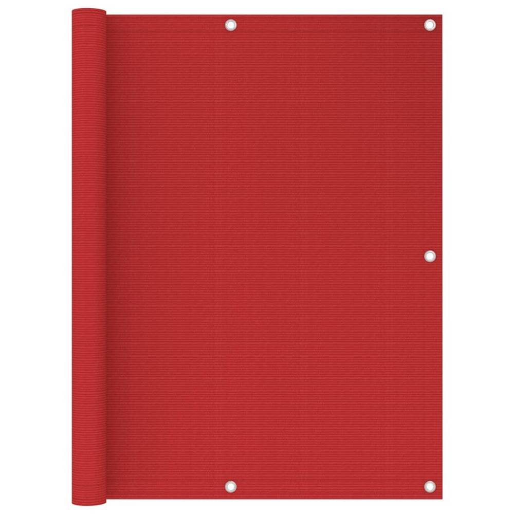Vidaxl  Balkónová markíza červená 120x500 cm HDPE značky Vidaxl