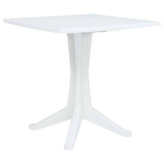Vidaxl  Záhradný stôl biely 70x70x71, 7 cm plastový značky Vidaxl