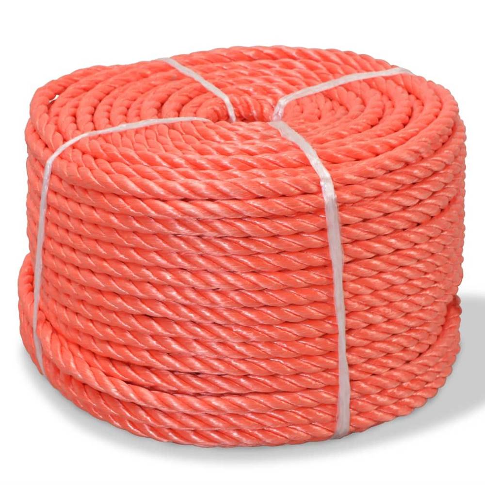 Vidaxl  Pletené lano polypropylénové 6 mm 500 m oranžové značky Vidaxl