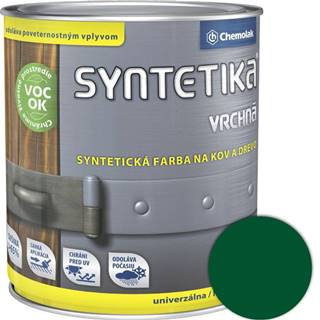 Chemolak Syntetika S2013U 5300 strednozelená 0, 6l - vrchná farba lesklá