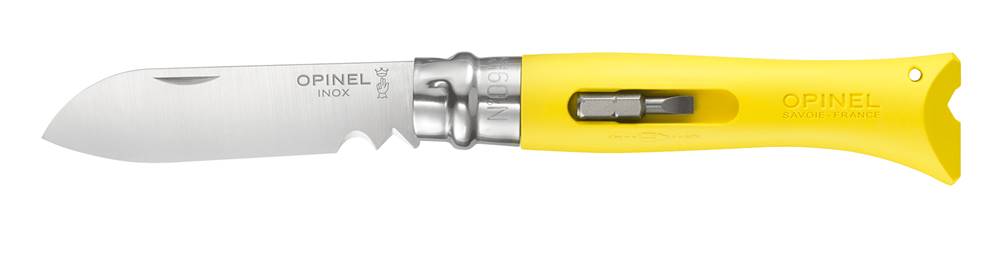 Opinel  Zatvárací nôž VRI N°09 DIY 8 cm multifunkčný žltý,  OPINEL značky Opinel