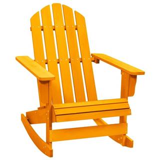 Petromila   Záhradná hojdacia stolička Adirondack jedľový masív oranžová značky Petromila