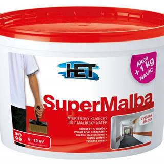 HET  Supermalba 15kg+3kg zdarma - interiérová farba