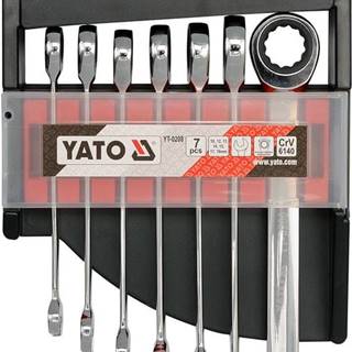 YATO  Sada kľúčov očkoplochých 7ks 10-19 mm račňové značky YATO