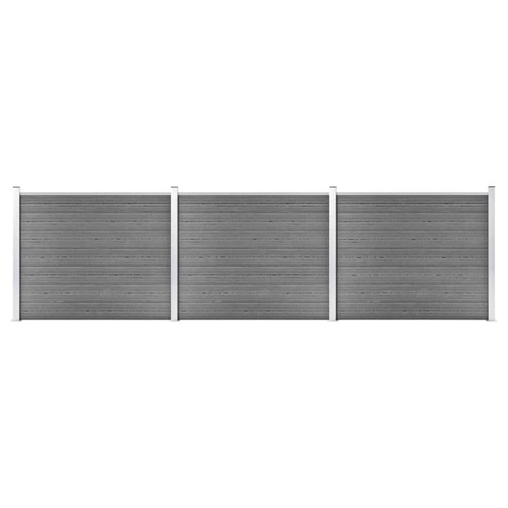 Vidaxl  Sada plotových panelov WPC 526x146 cm sivá značky Vidaxl