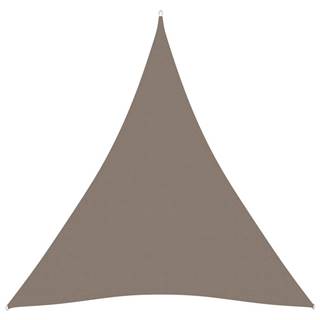 Vidaxl Tieniaca plachta oxfordská látka trojuholníková 3x3x3 m sivohnedá