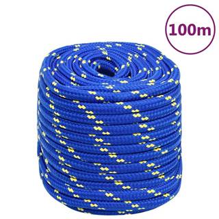 Vidaxl Lodné lano modré 18 mm 100 m polypropylén