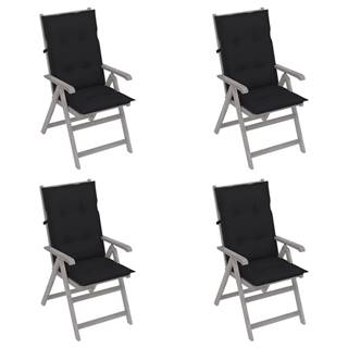 Vidaxl  Záhradné sklápacie stoličky 4 ks s podložkami akáciový masív značky Vidaxl