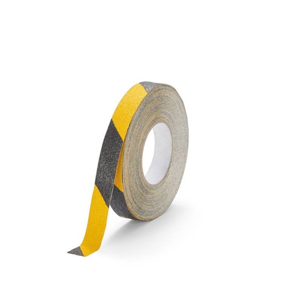 protismyku  Protišmyková páska na nerovný povrch 25 mm x 18, 3 m - Žlto-čierna značky protismyku