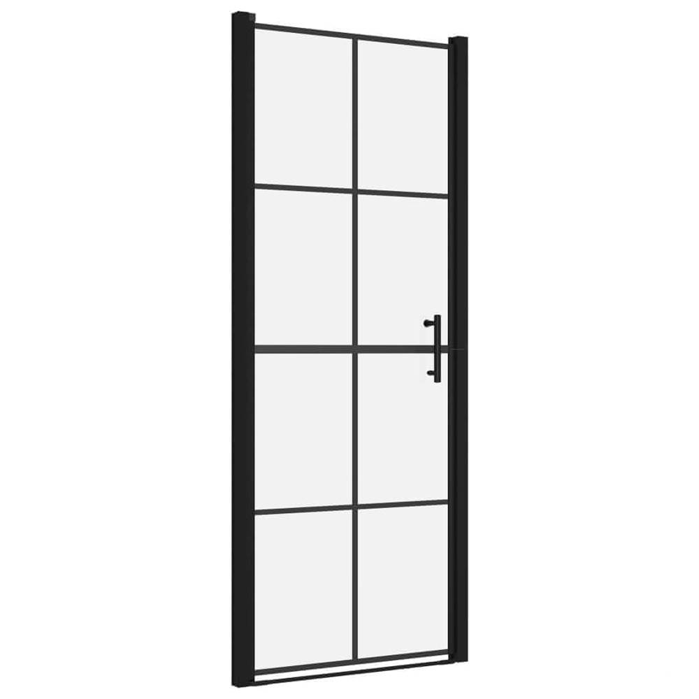 Vidaxl  Sprchové dvere čierne 81x195 cm tvrdené sklo značky Vidaxl
