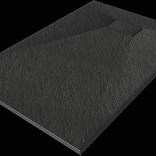 Mexen Hugo,  SMC obdĺžniková sprchová vanička 130 x 70 cm,  čierna matná,  42707013