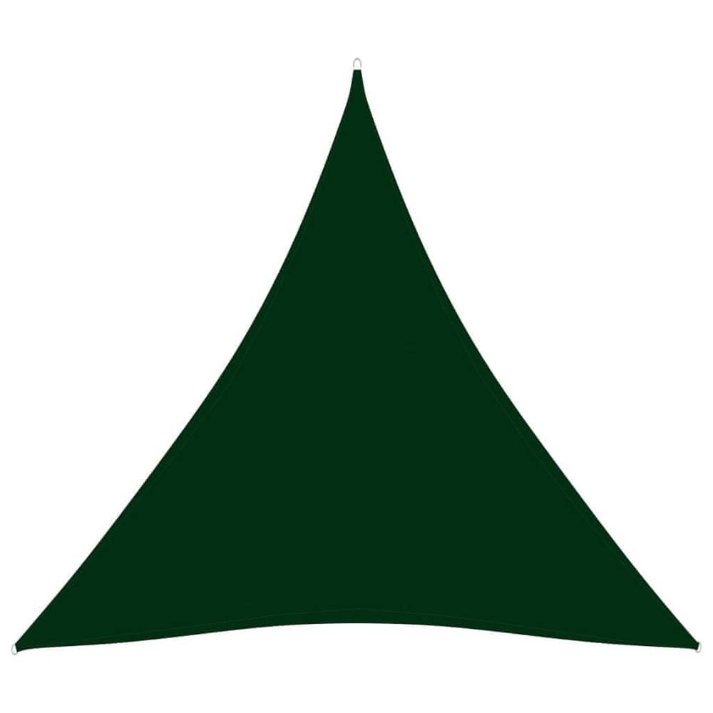 Vidaxl  Tieniaca plachta oxfordská látka trojuholníková 3, 6x3, 6x3, 6m tmavozelená značky Vidaxl
