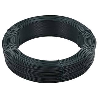 Vidaxl Viazací drôt na oplotenie 250 m 2, 3/3, 8 mm oceľový čierny