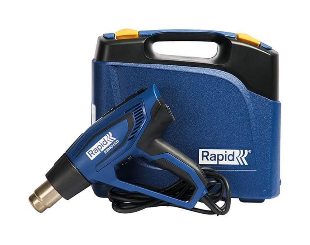 Rapid  Pištoľ RAPID R2200 LCD,  kufrík,  LED displej,  nastavenie teploty,  teplovzdušná, ,  horkovzdušná,  650°C,  2200 W značky Rapid