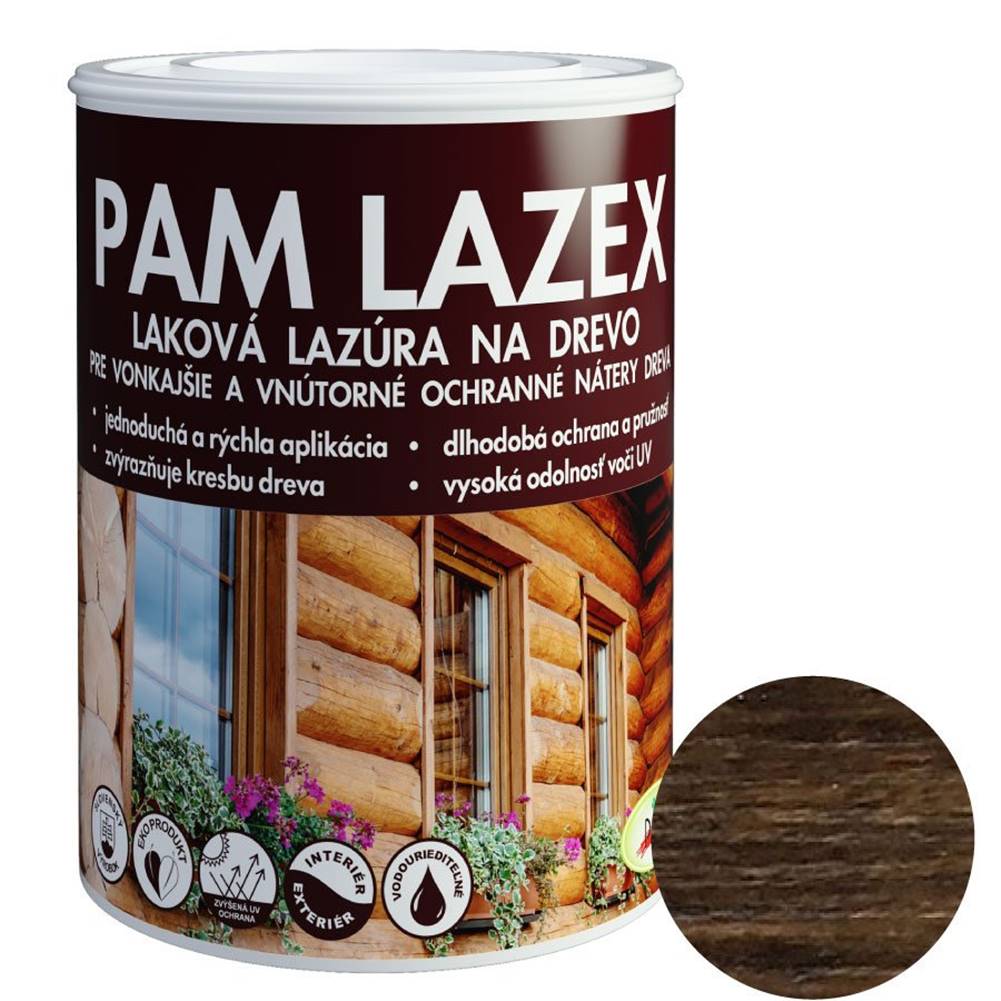 Pam   Lazex palisander 0, 7L - hrubovrstvá lazúra značky Pam