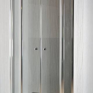 eoshop Dvojkrídlové sprchové dvere do niky SALOON F 9 grape sklo 117-122 x 195 cm