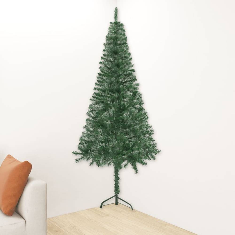 Vidaxl  Rohový umelý vianočný stromček zelený 150 cm PVC značky Vidaxl