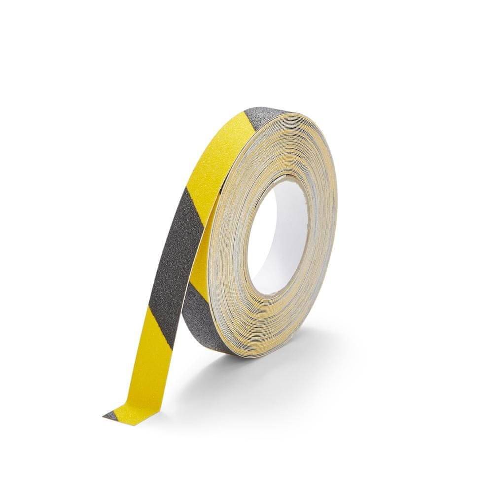 TeSe  Protišmyková páska samolepiaca štandardné zrno žlto čierna značky TeSe