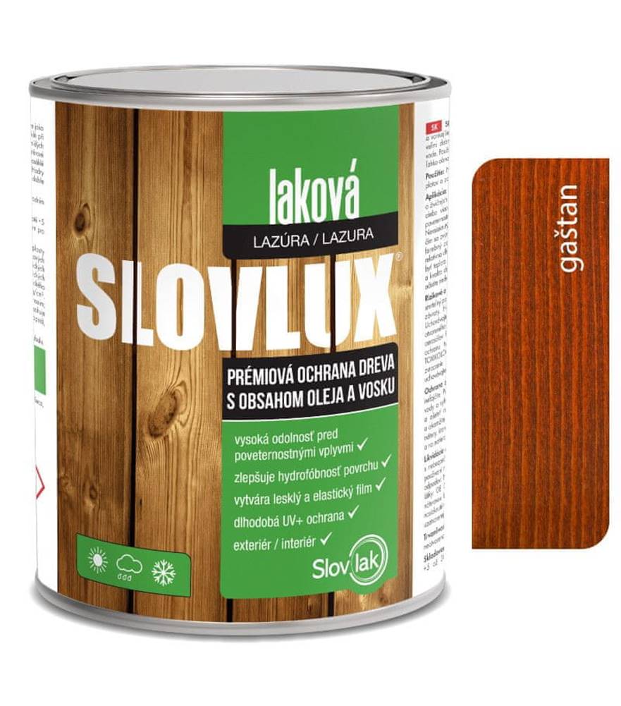 SLOVLAK  Slovlux Laková lazúra 0020 Gaštan 2, 5L značky SLOVLAK